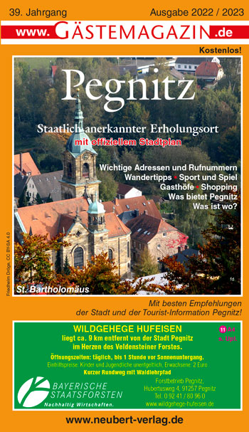 Titel Gästemagazin Pegnitz 2022/2023