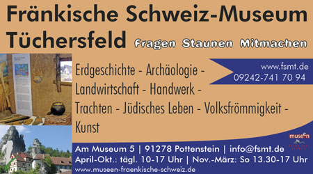 Anzeige Fränkische Schweiz-Museum Tüchersfeld