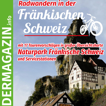 Titel Radwandermagazin Radwandern in der Fränkischen Schweiz 2023