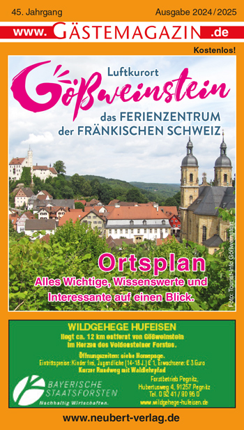 Titel Gästemagazin Gößweinstein 2024/2025