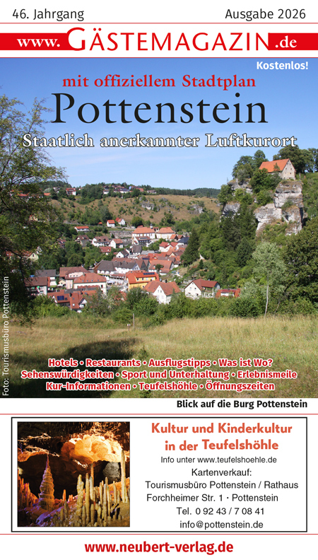 Titel Gästemagazin Pottenstein