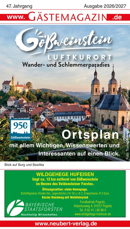 Titel Gästemagazin Gößweinstein 2026/2027
