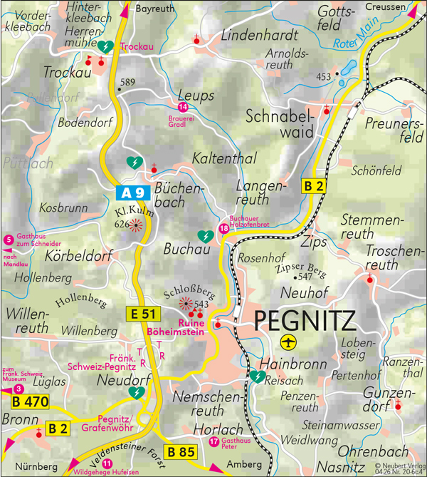 Umgebungsplan Pegnitz