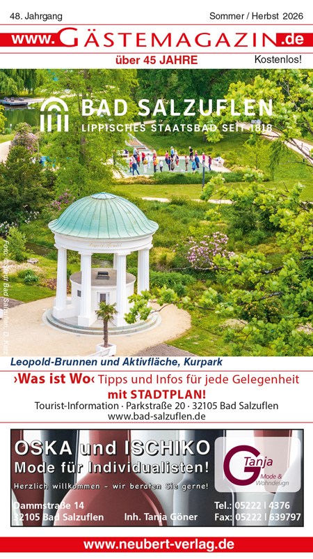 Titel Gästemagazin Bad Salzuflen