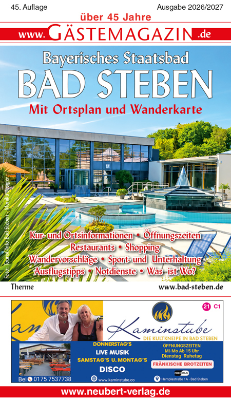 Titel Gästemagazin Bad Steben